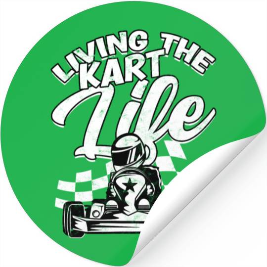 Go Kart Racer Pit Crew Car Racing Karting Stickers