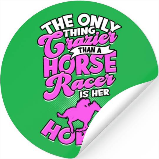 Horse Racing Equestrian Horseback Horse Racer Stickers