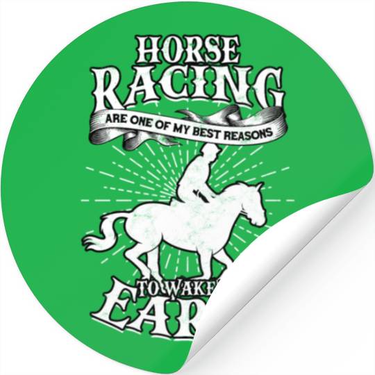 Horse Racing Equestrian Horseback Horse Racer Stickers