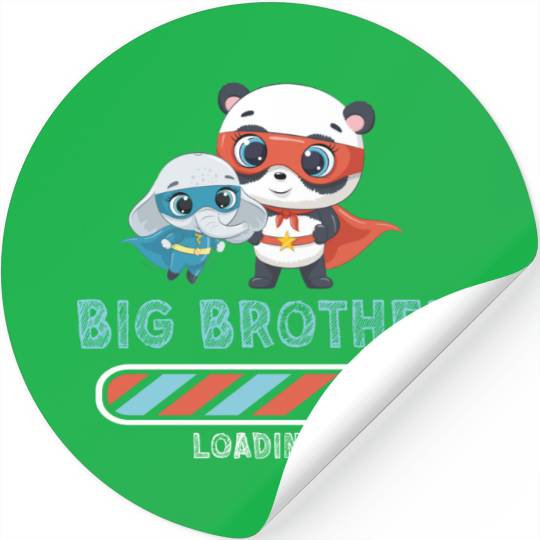 Big brother super hero panda elephant 2023 Stickers