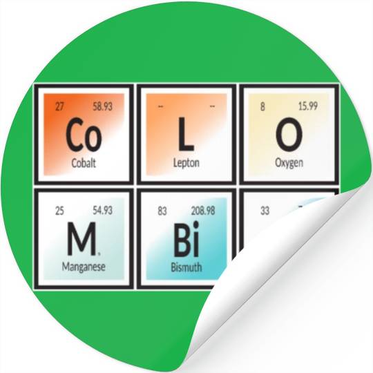 Colombia | Periodic Table of Elements Stickers