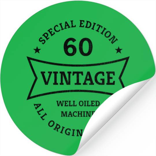 60 Years Old 60th Birthday Gifts Born 1963 Vintage Stickers