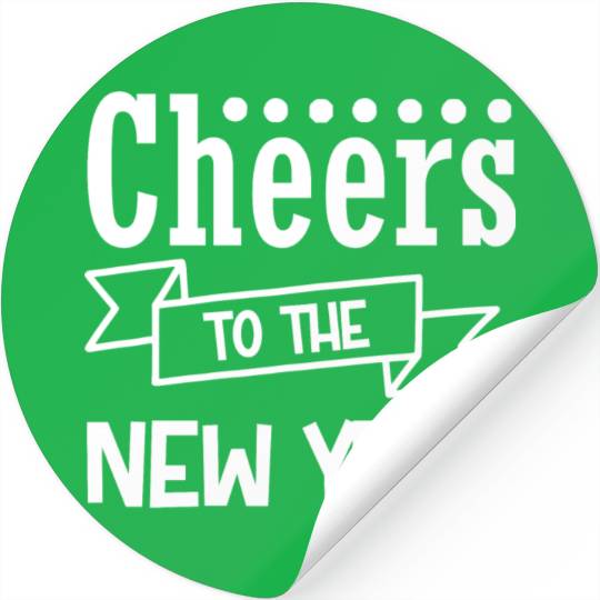 Cheers To The New Year 2023 NYE Party Glasses Stickers