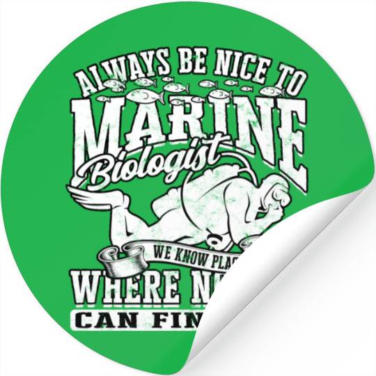 Marine Biologist Mammal Sea Animals Ocean Biology Stickers