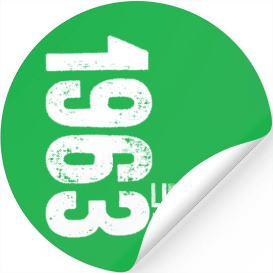 60 Years Vintage 1963 Retro 60th Birthday Stickers