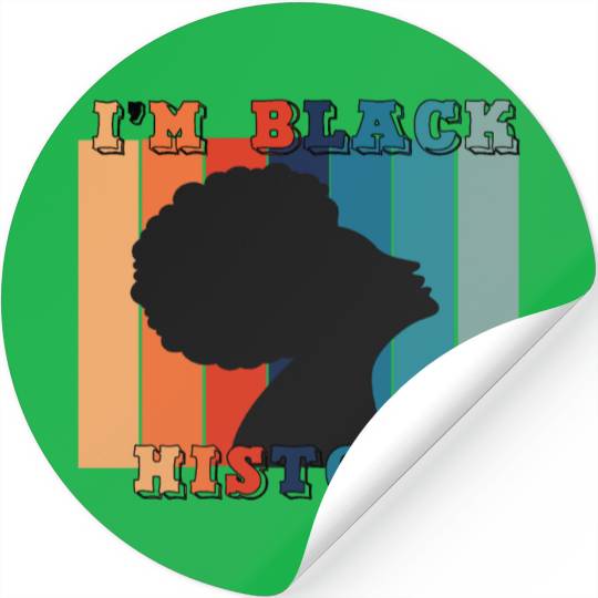 i m black history Stickers
