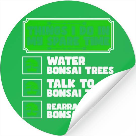 Bonsai Tree Owner Gift Bonsai Tree Gardening Stickers