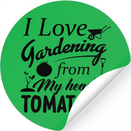 Gardener In The Garden Amateur Gardener Cares For Stickers