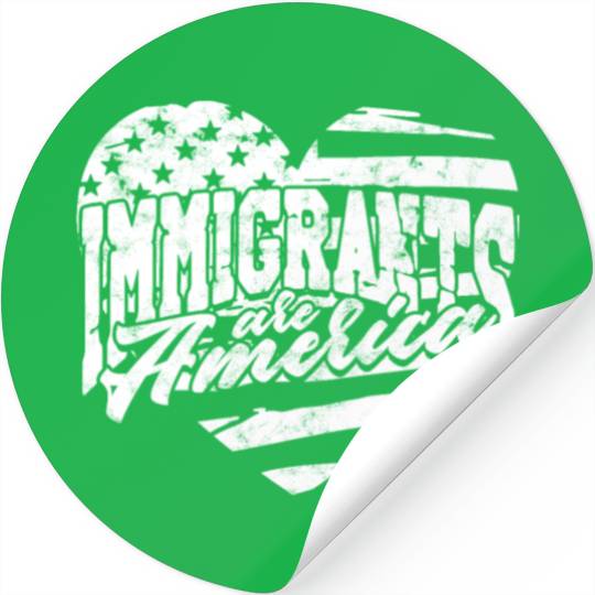 US Immigrant Indigenous USA Immigrants america Stickers