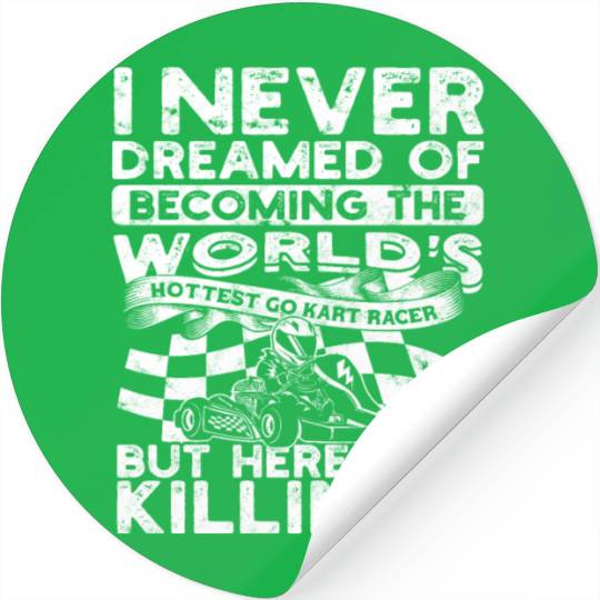 Go Kart Racer Pit Crew Car Racing Karting Stickers