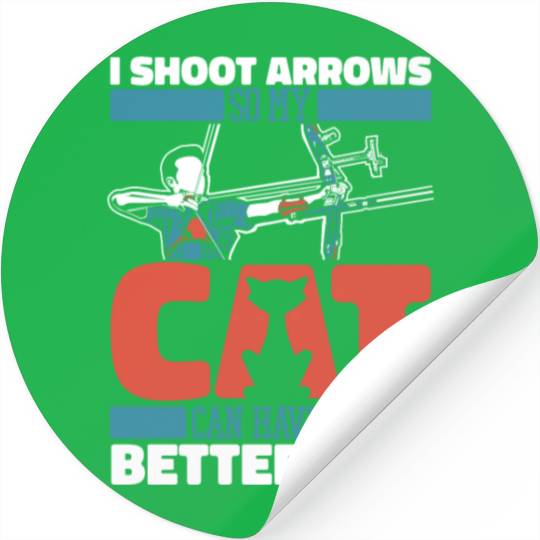 Archery Cat Stickers