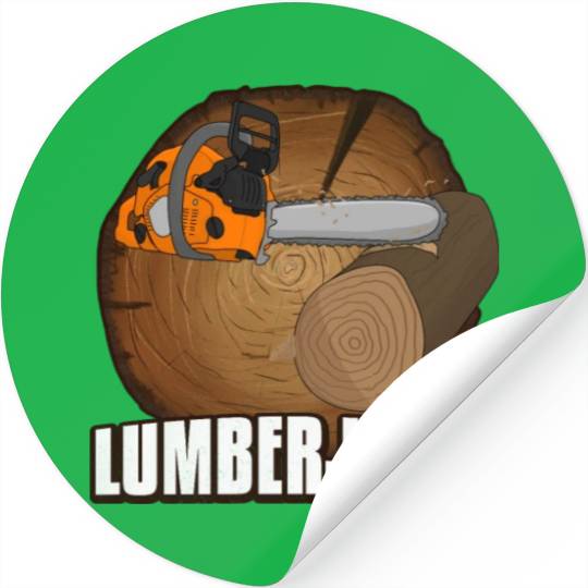 chainsaw Lumberjack Stickers