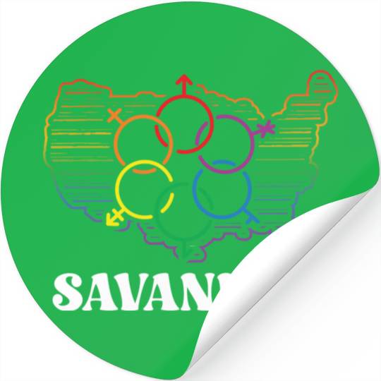 Savannah Pride Month Pride Flag LGBT Community LGB Stickers