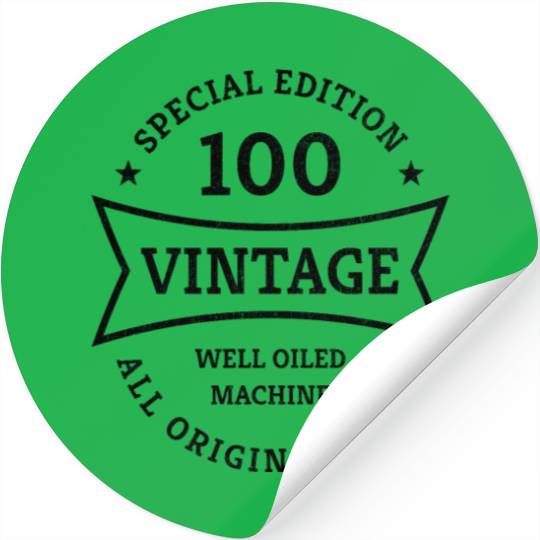 100 Year Old Born 1923 Vintage 100th Birthday Gift Stickers