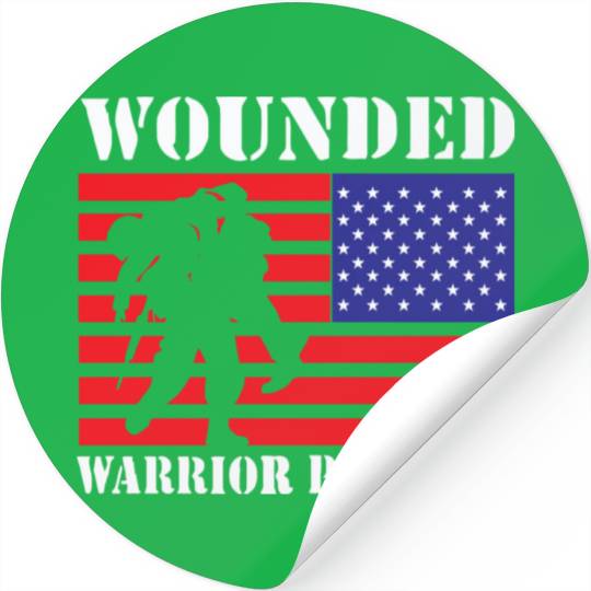 Wounded Warrior Project Us Flag Stickers