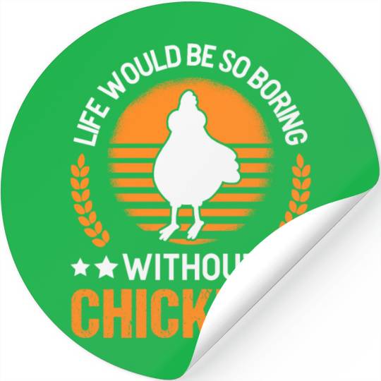 Chickens Chicken Farm Farmer Stickers