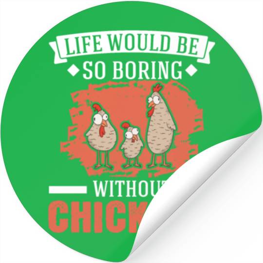 Chickens Chicken Farm Farmer Stickers