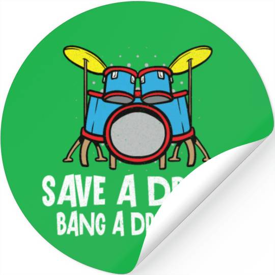 Drummer Drums Music Drum Set Drumming Stickers
