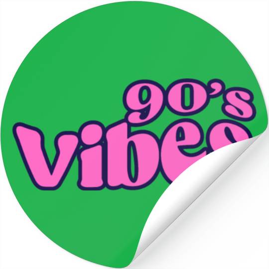 90s vibes ,classic, retro,vintage Stickers
