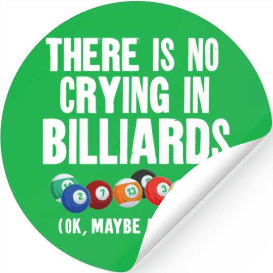 Billiards Pool Player Ball There Stickers
