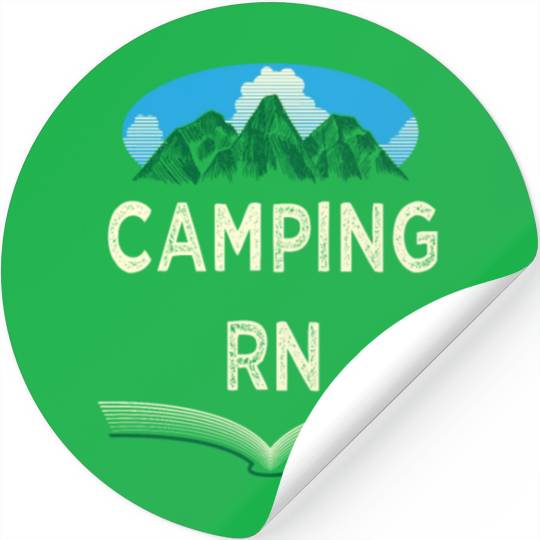 Camping RN Camper Forest Camp Jungle Vacation Wild Stickers