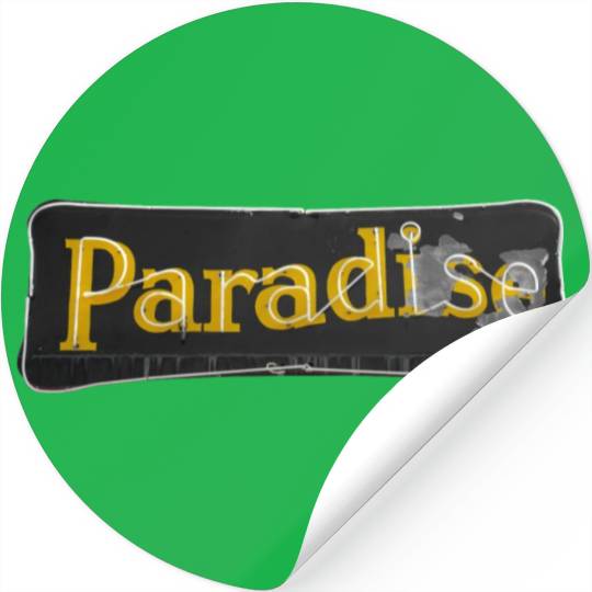 Paradise Motel Route 66 Neon Tucumcari New Mexico Stickers