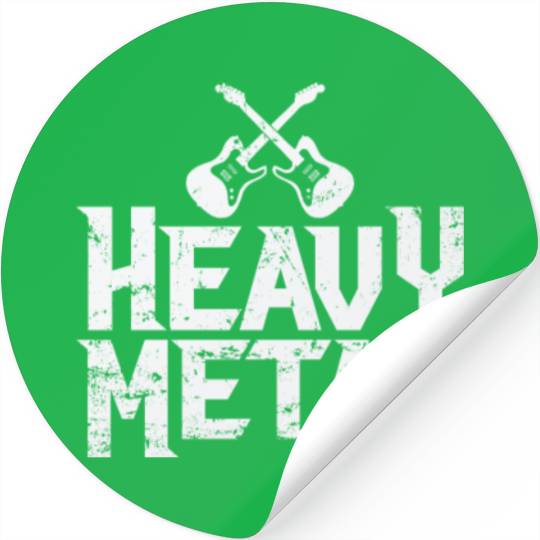 Heavy Metal Music Band Genre Stickers
