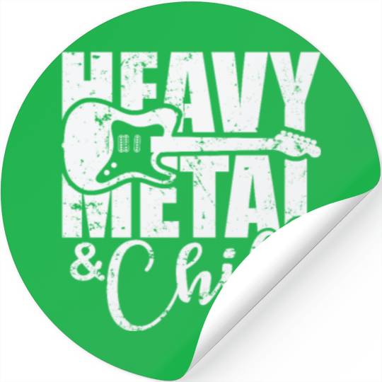 Heavy Metal and Chill Music Band Genre Stickers