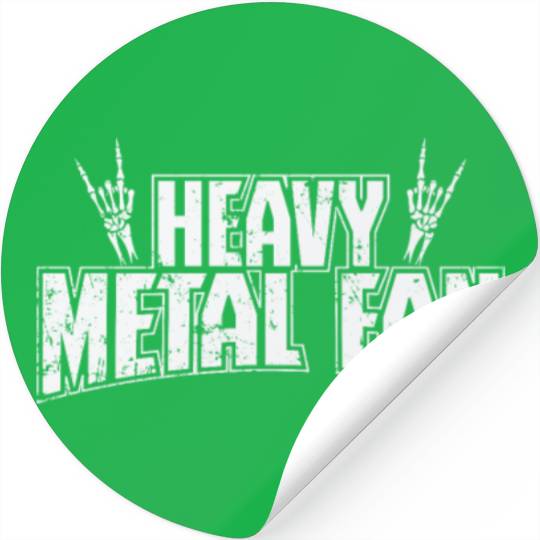 Heavy Metal Fan Music Band Genre Stickers