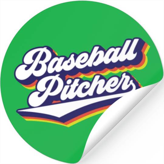 Baseball Pitcher Sayings Player Hobby Stickers