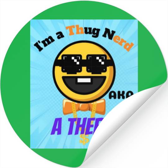 Thug Nerd aka Therd funny meme Stickers