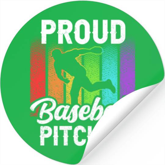 Proud Baseball Pitcher Sayings Player Hobby Stickers
