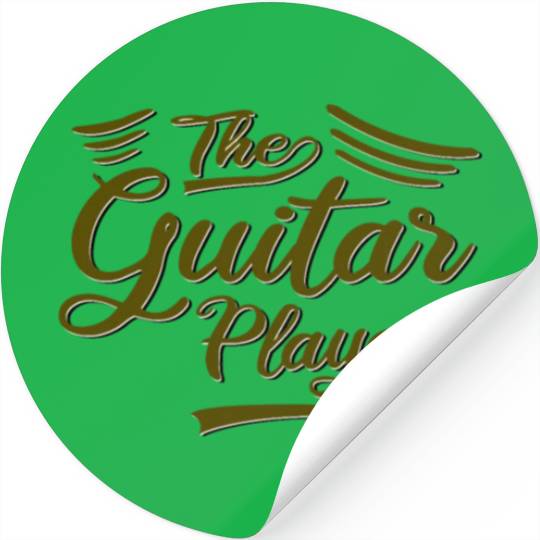 the guitar player Stickers