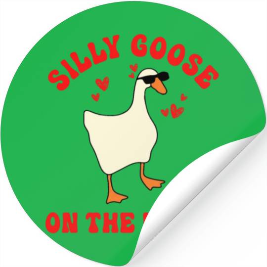 Silly Goose On The Loose Funny Stickers
