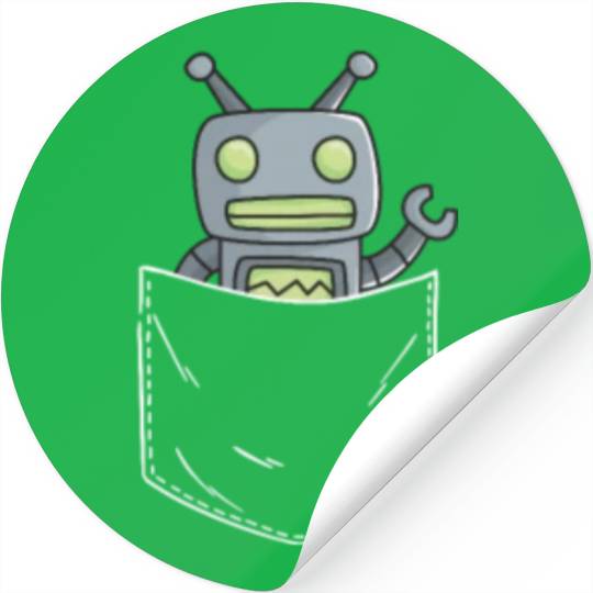 Robot Pocket Stickers