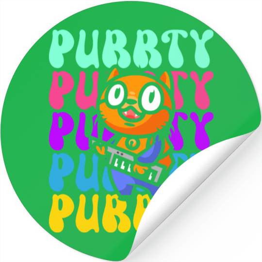 Purrty Piano Cat Musician Musical Pianist Music Stickers