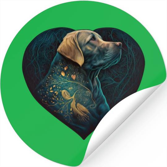 Dog Heart Love Dog Lovers Gifts Stickers