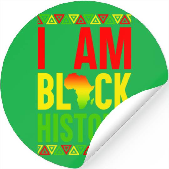 I Am Black History Stickers