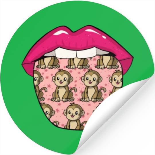 Monkey Lips Stickers