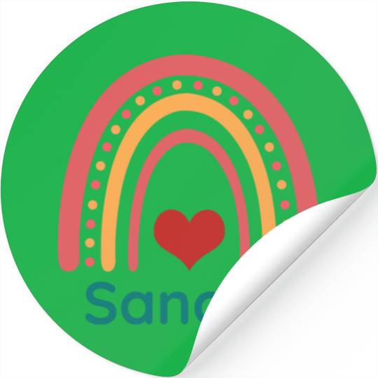 Sancho Vintage Boho Rainbow Stickers