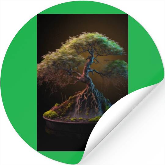 Cannabonsai - Bonsai Tree, Cannabis Plant, Stickers