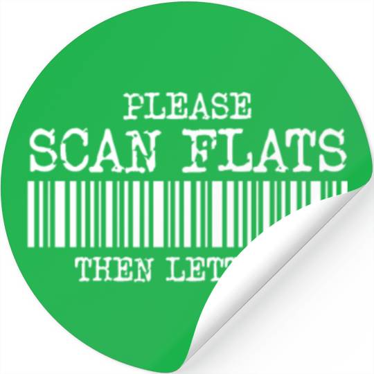 Please Scan Flats Then Letters Postal Worker Stickers