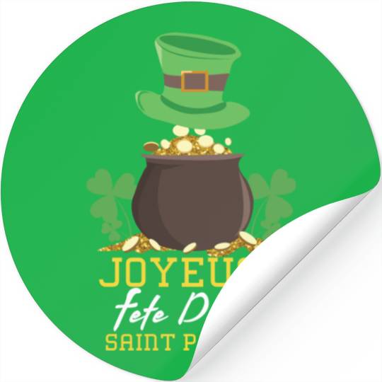 Saint Paddy Shamrock Happy Saint Patricks Stickers