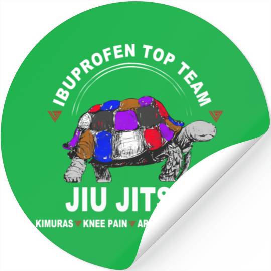 Ibuprofen Top Team Jiu Jitsu Stickers