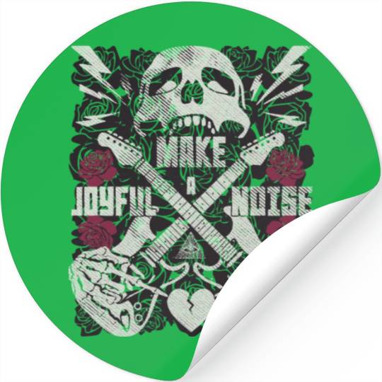 Make a joyful noise with a guitar Stickers