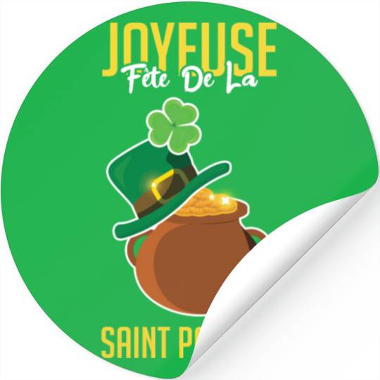 Saint Paddy Shamrock Happy Saint Patrick Day Stickers