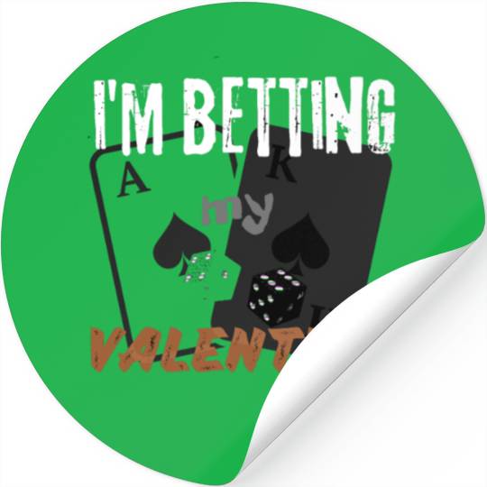 betting valentines Cool casino winner number Stickers