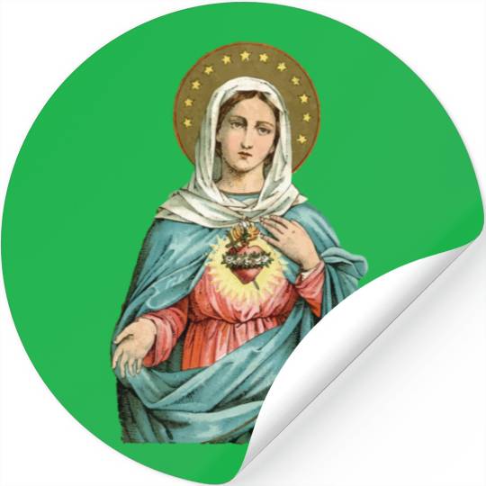 Immaculate Heart of Mary Our Blessed Mother Cathol Stickers