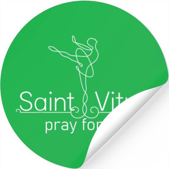 Vitus Catholic Patron Saint of Dancing Ballet Girl Stickers