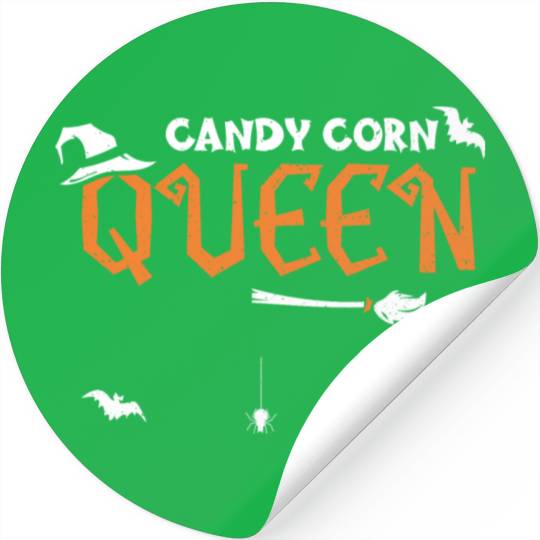 Candy Corn Queen - Halloween Stickers